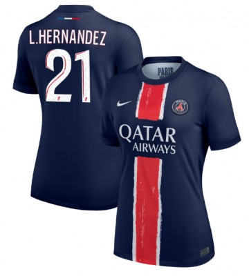 Paris Saint-Germain Lucas Hernandez #21 Hjemmebanetrøje Dame 2024-25 Kort ærmer